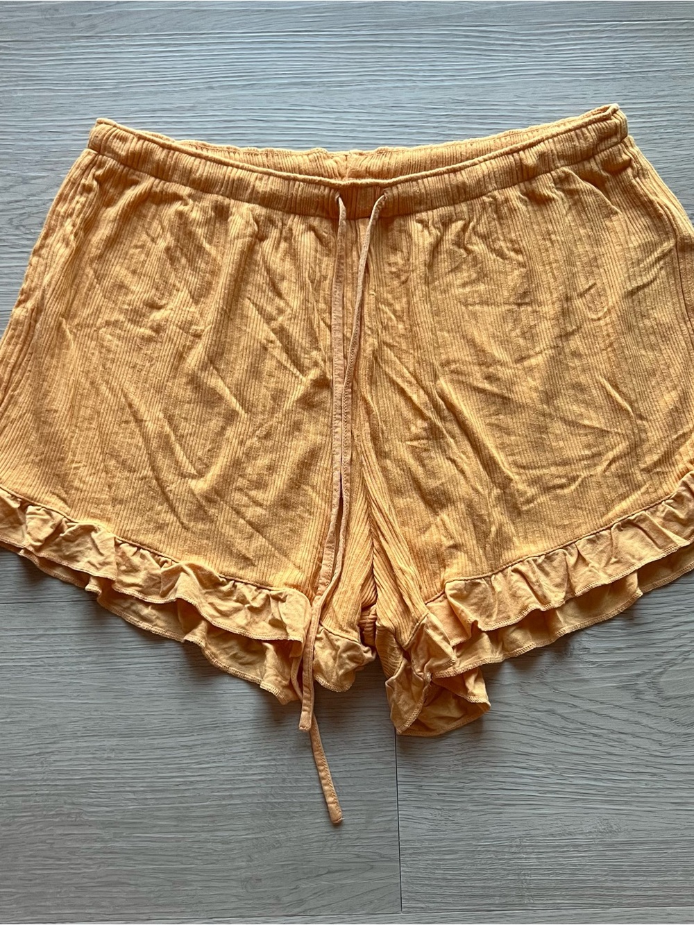LOVE by GAP Orange Ruffle Shorts